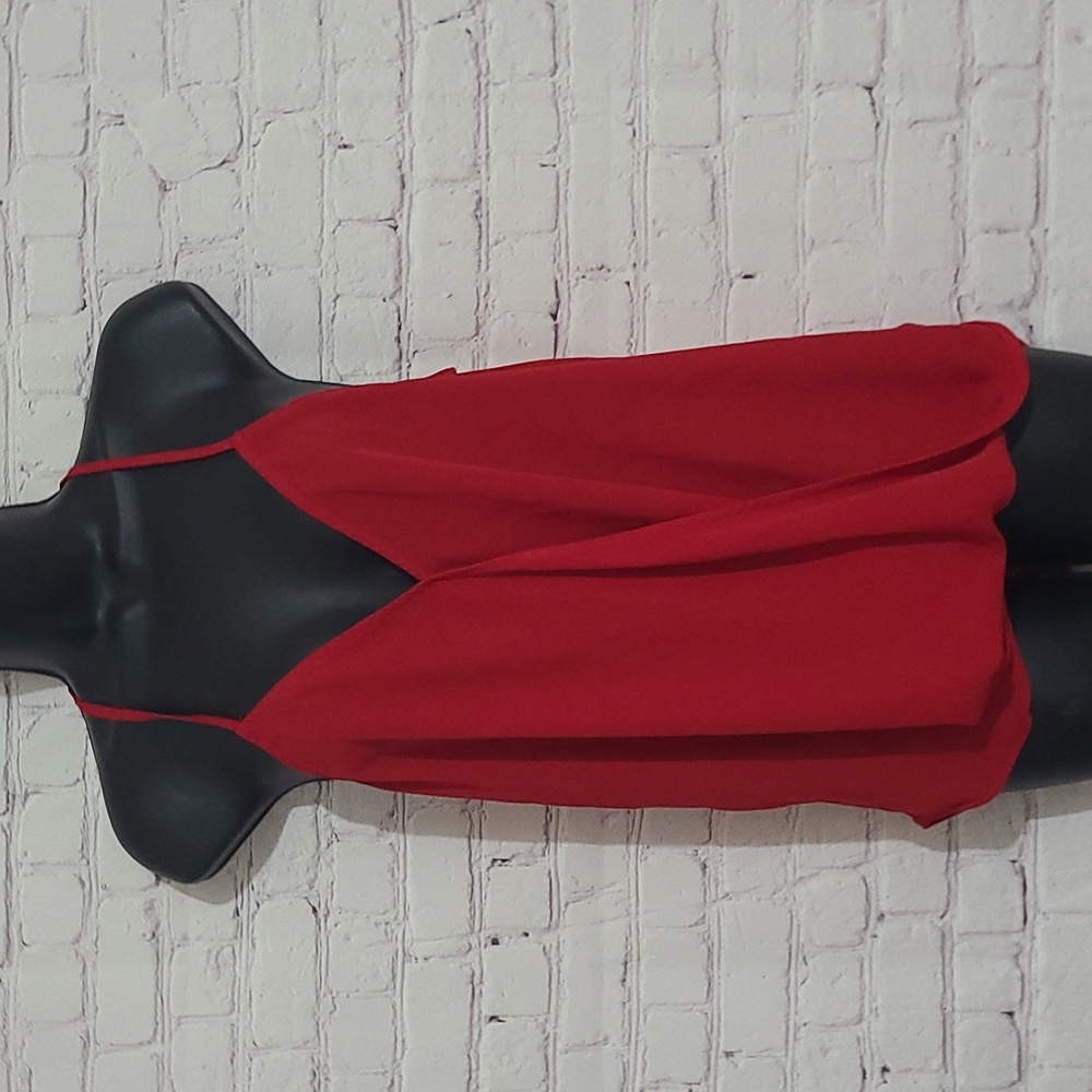 Red Strapped Blouse